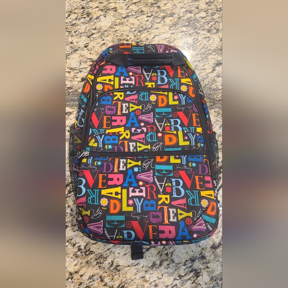 Vera Bradley Backpack, Black, Vintage Nylon